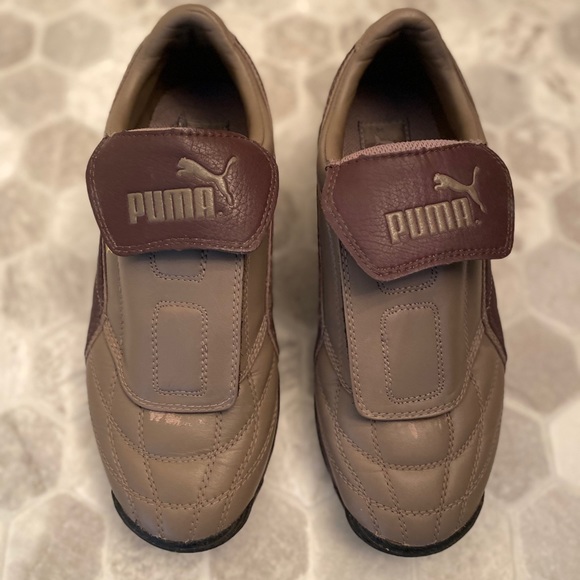 Puma 90s Brown Leather Sneaker - Picture 1 of 5